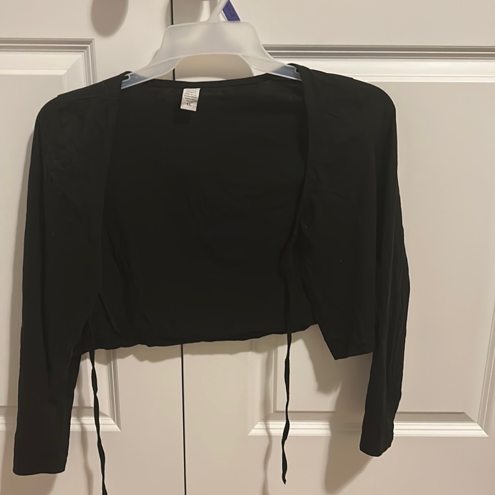 Open tie cardigan